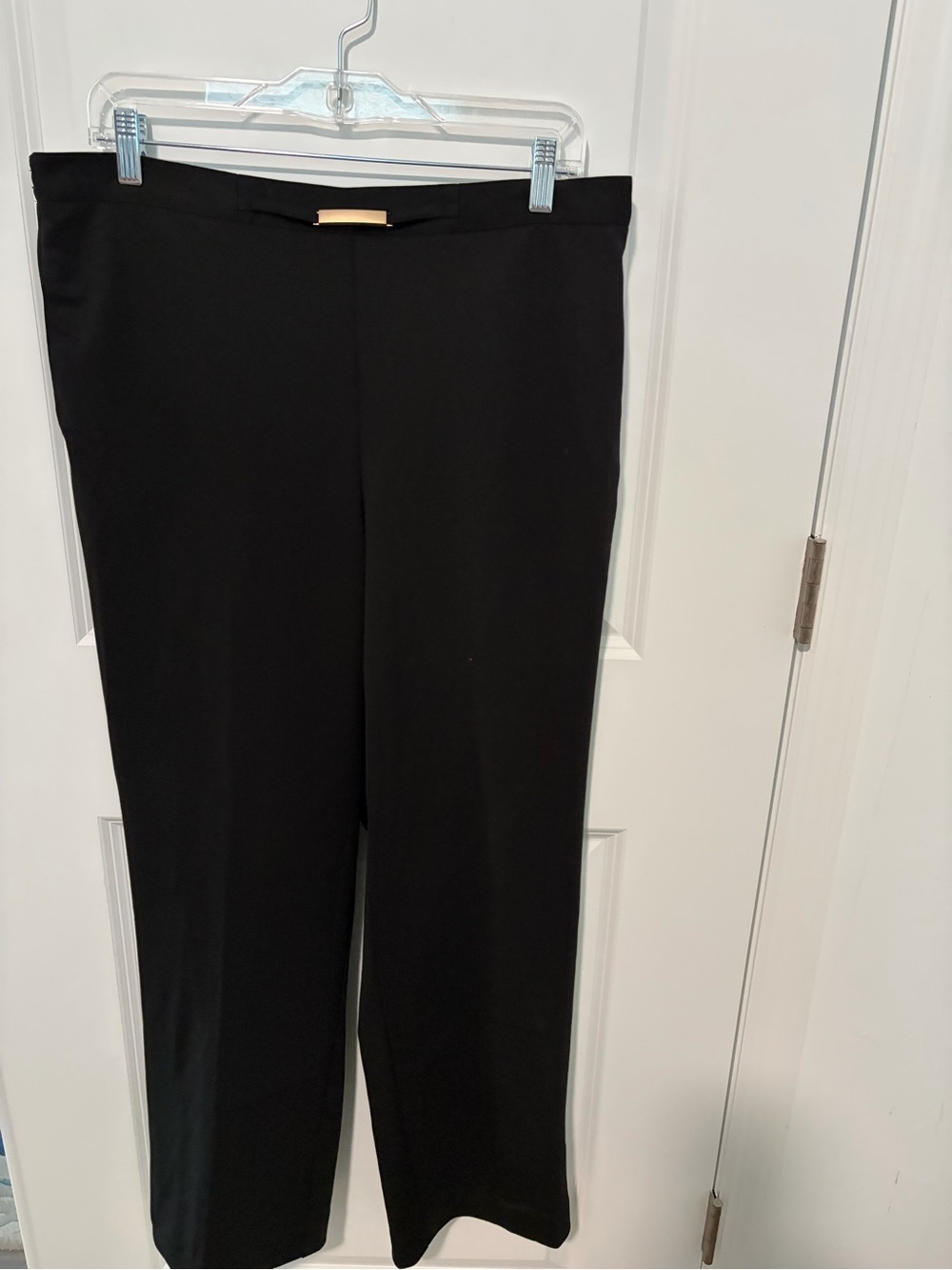 Alfred Dunner Black Dress Pants with Gold Accent